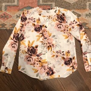 Bass Vintage Inspired Half Button Top